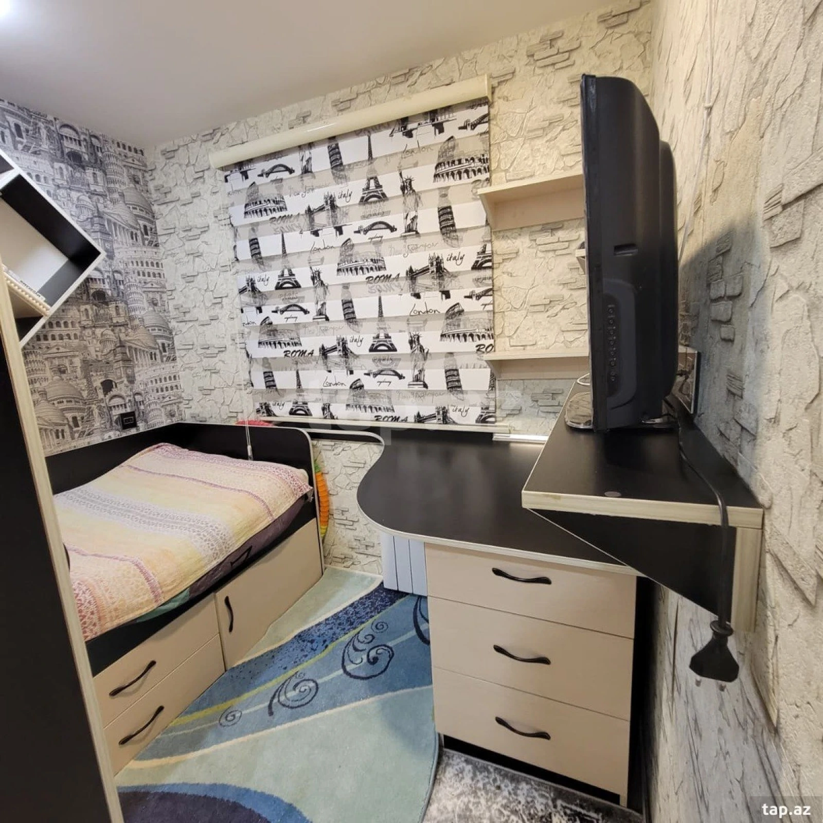 Satılır 2 otaqlı mənzil 43 m²