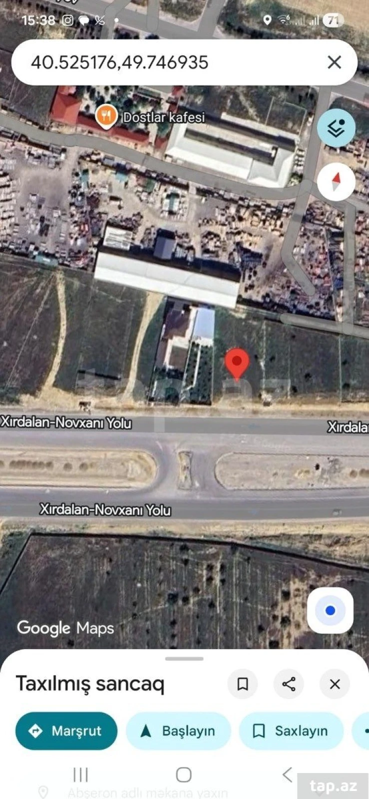 Satılır torpaq sahəsi