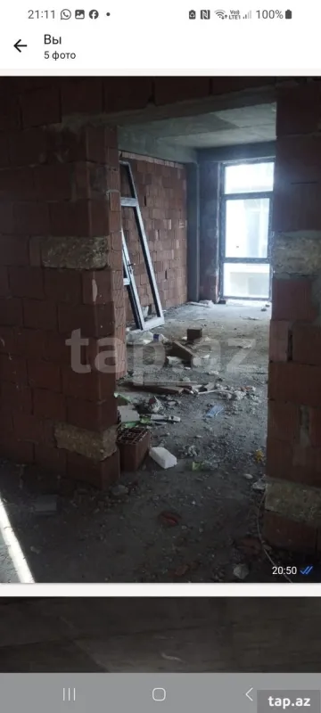 Satılır 2 otaqlı yeni tikili 60 m²