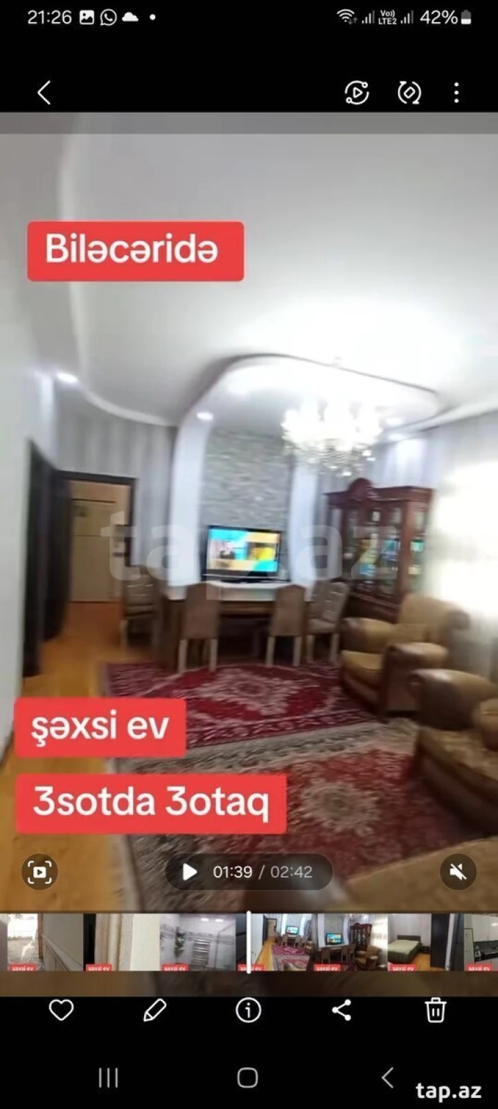 Satılır 3 otaqlı həyət evi