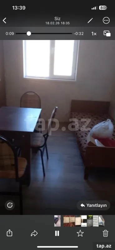 Kirayə verilir 1 otaqlı həyət evi