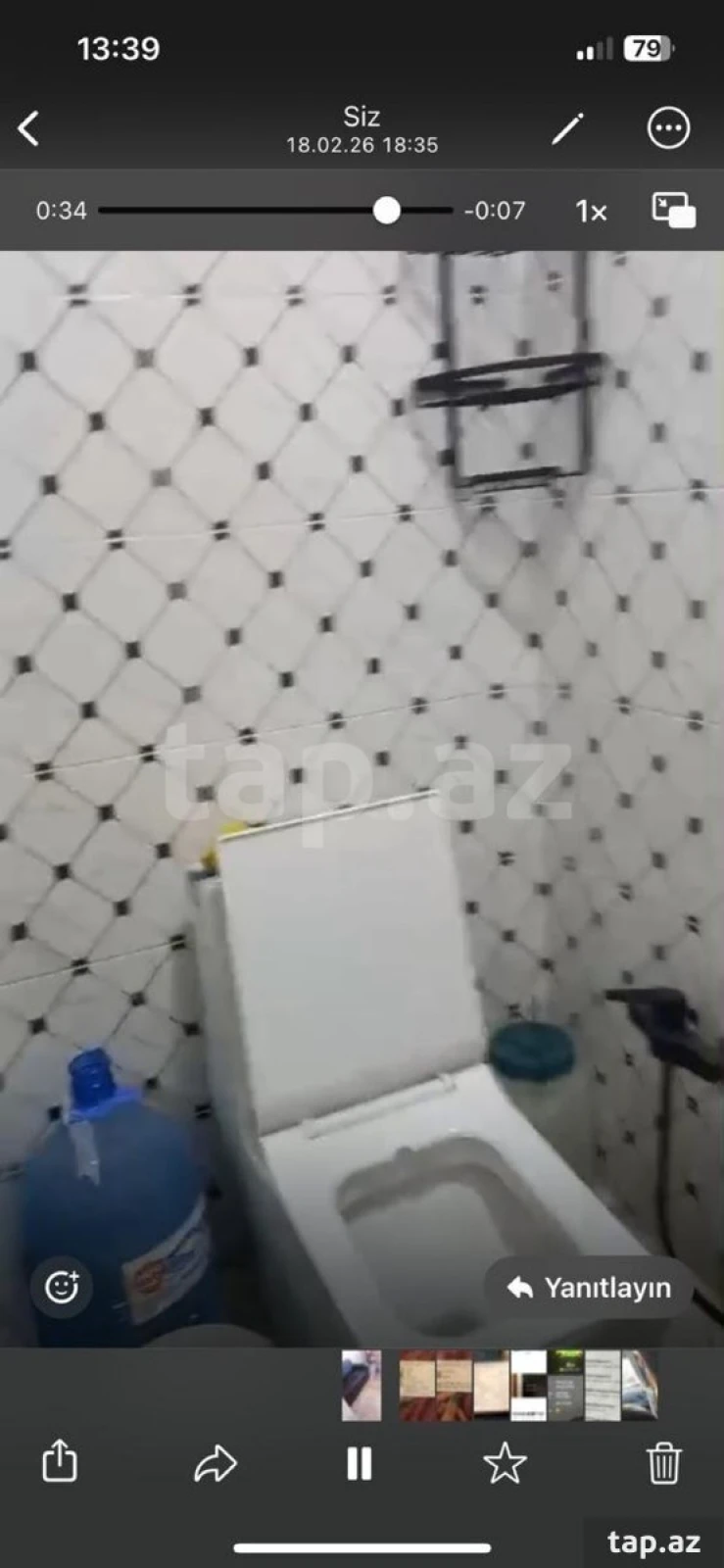 Kirayə verilir 1 otaqlı həyət evi