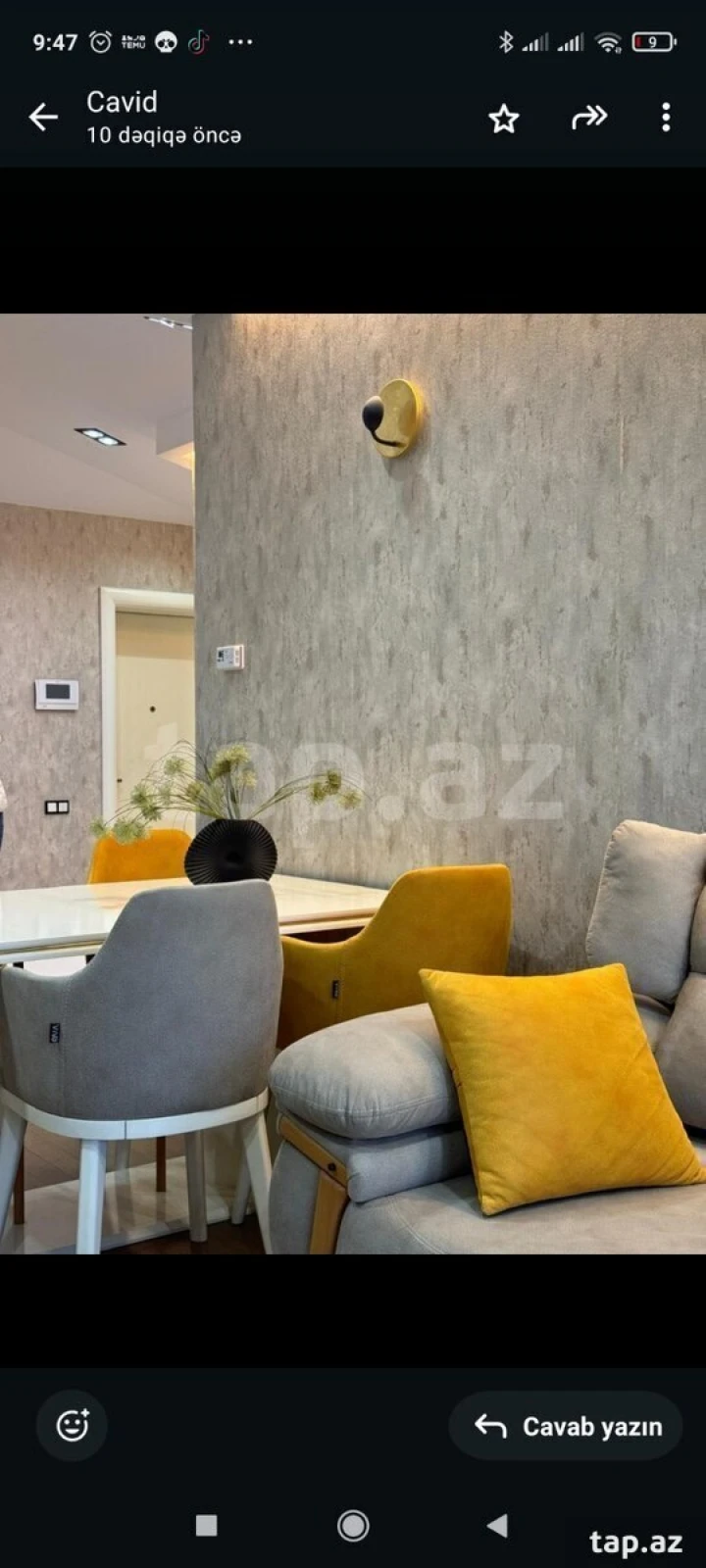 Kirayə verilir 2 otaqlı yeni tikili 60 m²