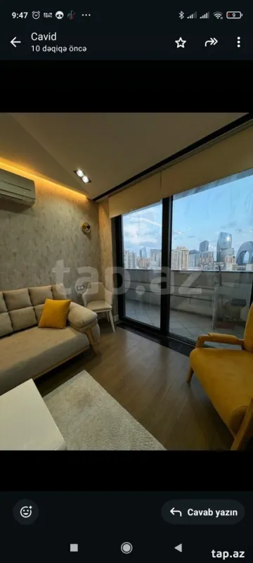 Kirayə verilir 2 otaqlı yeni tikili 60 m²