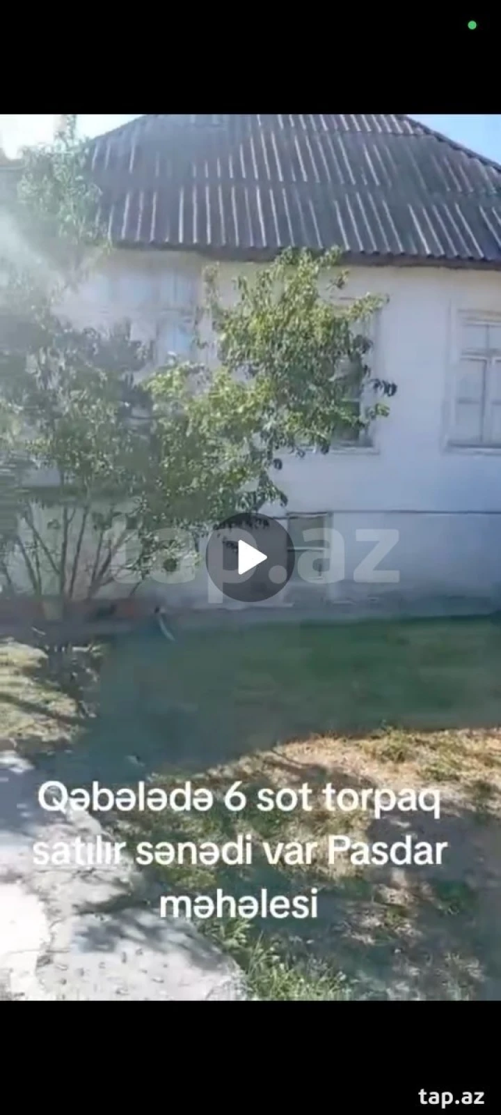 Satılır torpaq sahəsi