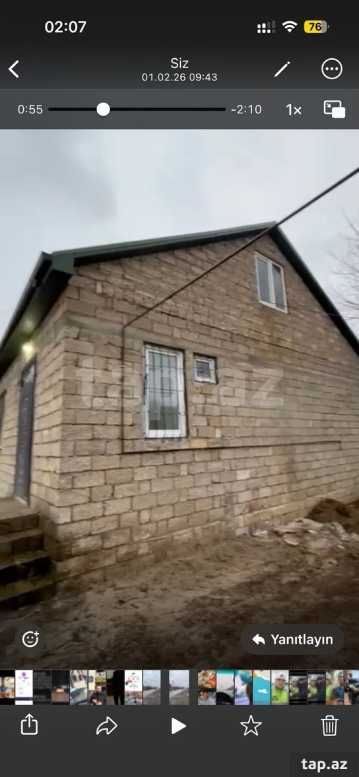 Satılır 4 otaqlı həyət evi