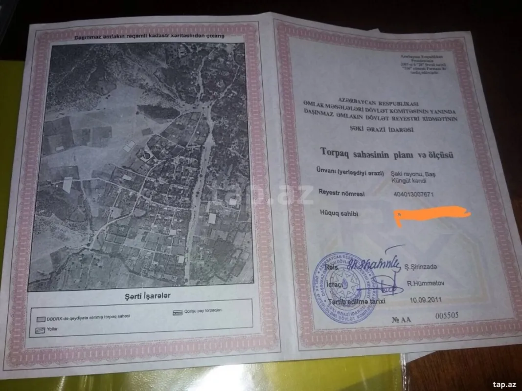 Satılır torpaq sahəsi