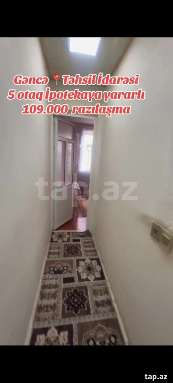 Satılır 5 otaqlı mənzil 95 m²
