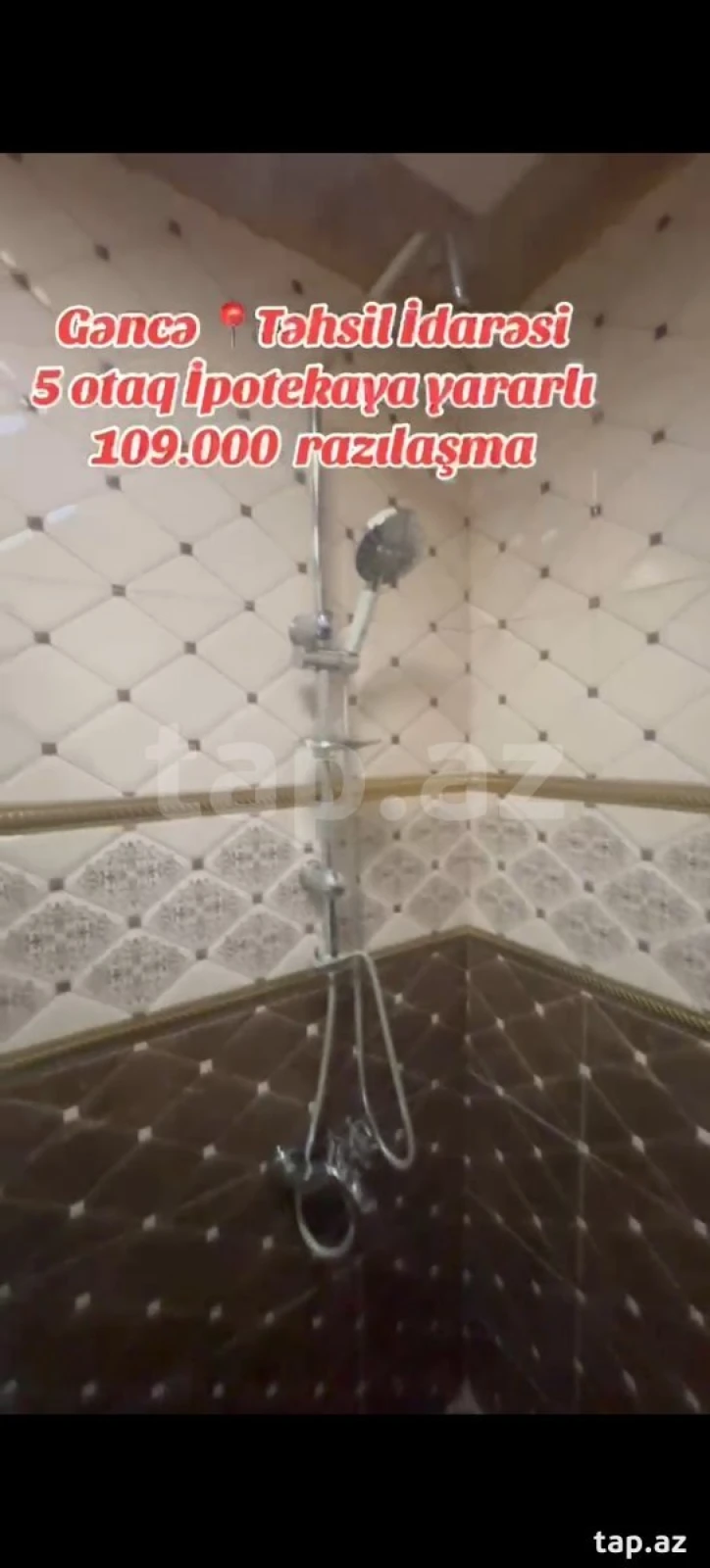 Satılır 5 otaqlı mənzil 95 m²