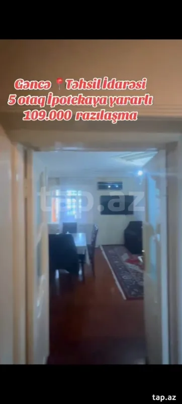 Satılır 5 otaqlı mənzil 95 m²