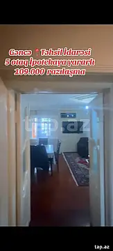 Satılır 5 otaqlı mənzil 95 m²