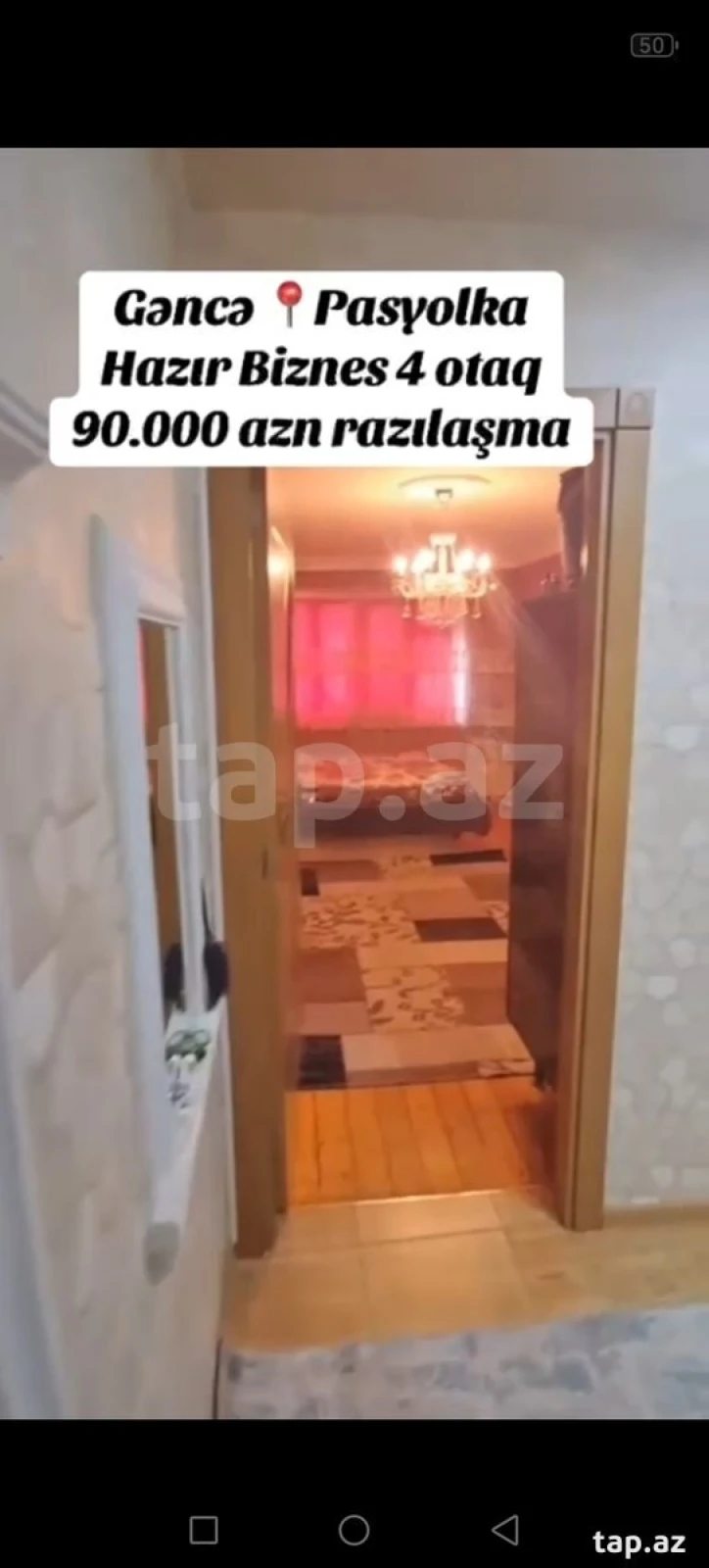 Satılır 3 otaqlı mənzil 65 m²