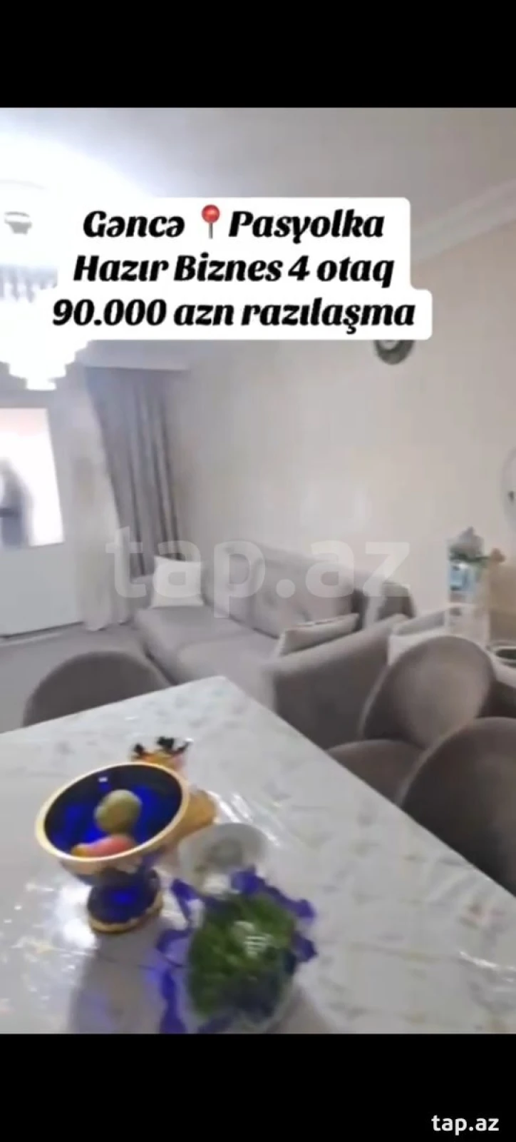Satılır 3 otaqlı mənzil 65 m²