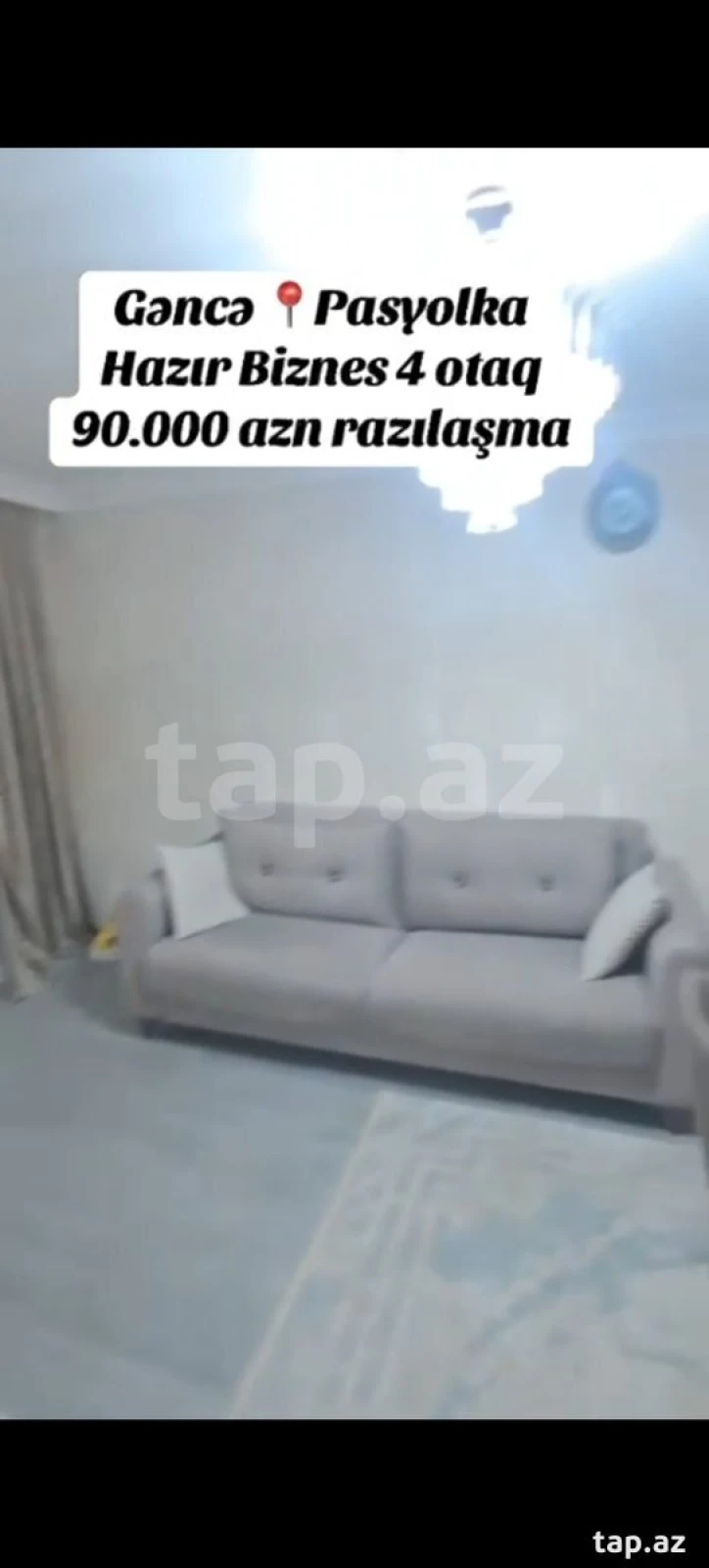 Satılır 3 otaqlı mənzil 65 m²