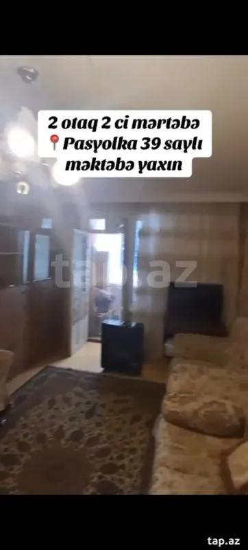 Satılır 2 otaqlı mənzil 43 m²