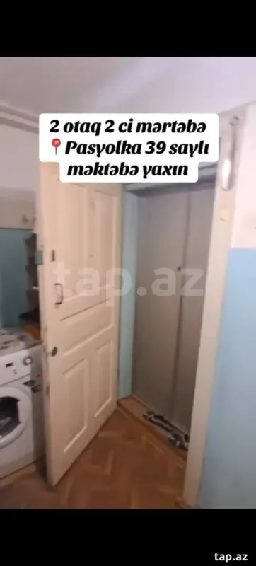 Satılır 2 otaqlı mənzil 43 m²