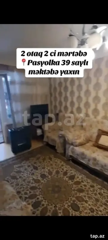 Satılır 2 otaqlı mənzil 43 m²
