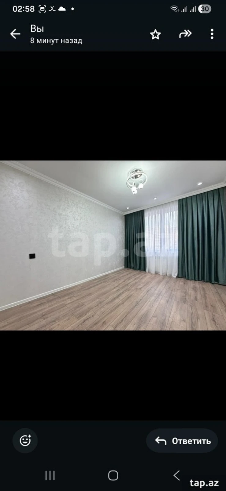 Kirayə verilir 3 otaqlı mənzil 80 m²