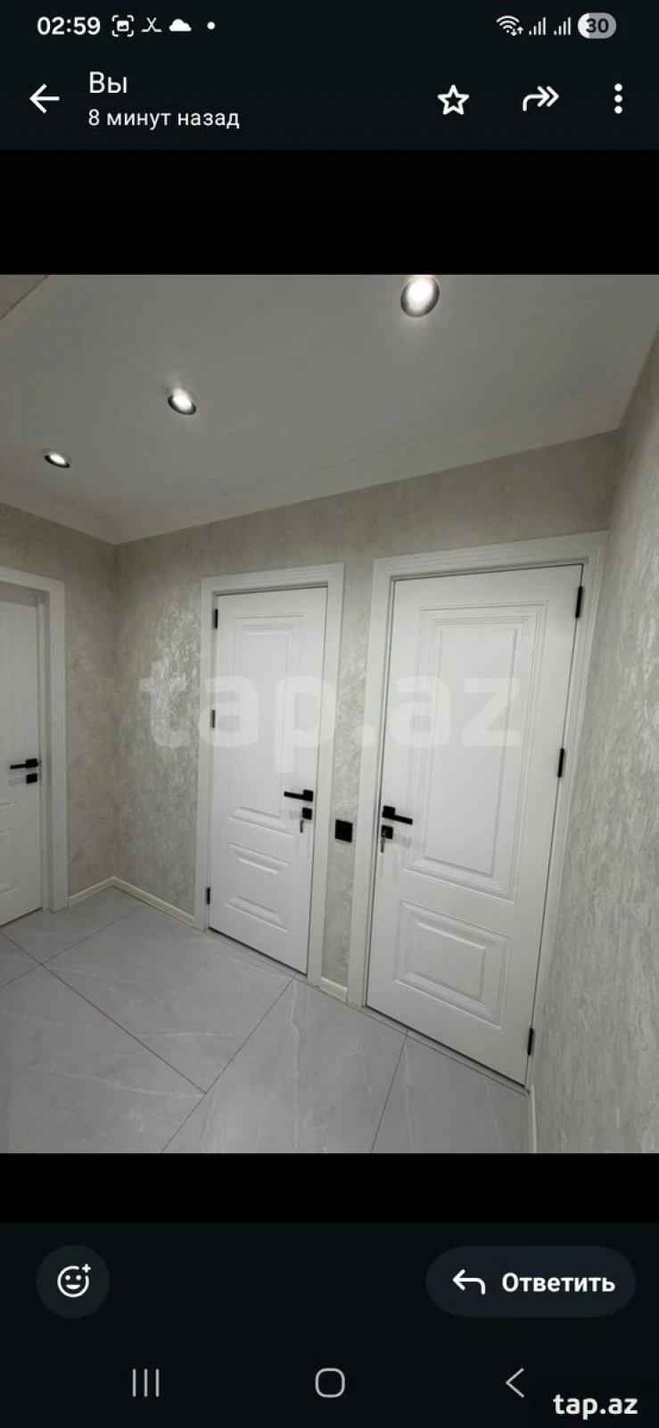 Kirayə verilir 3 otaqlı mənzil 80 m²