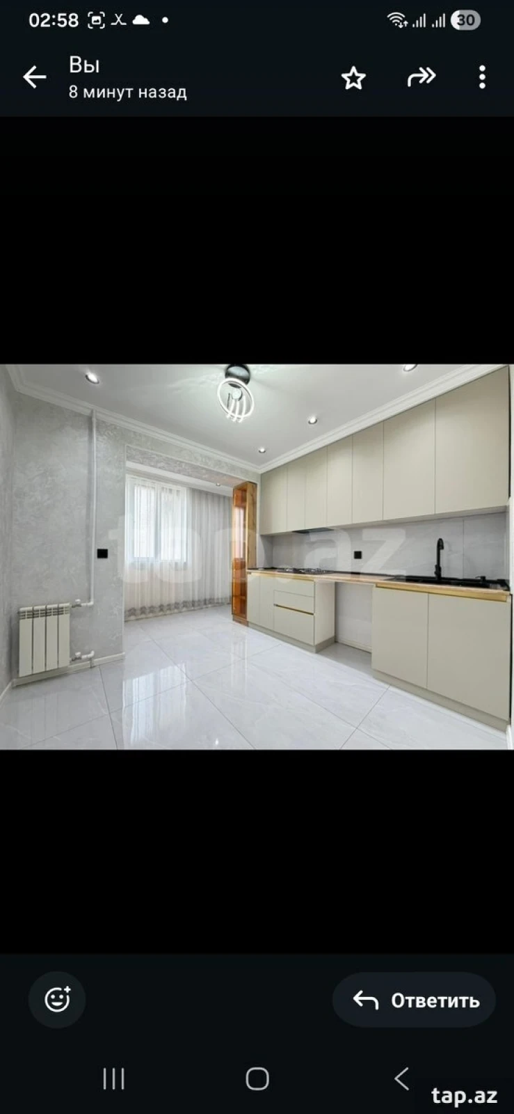 Kirayə verilir 3 otaqlı mənzil 80 m²