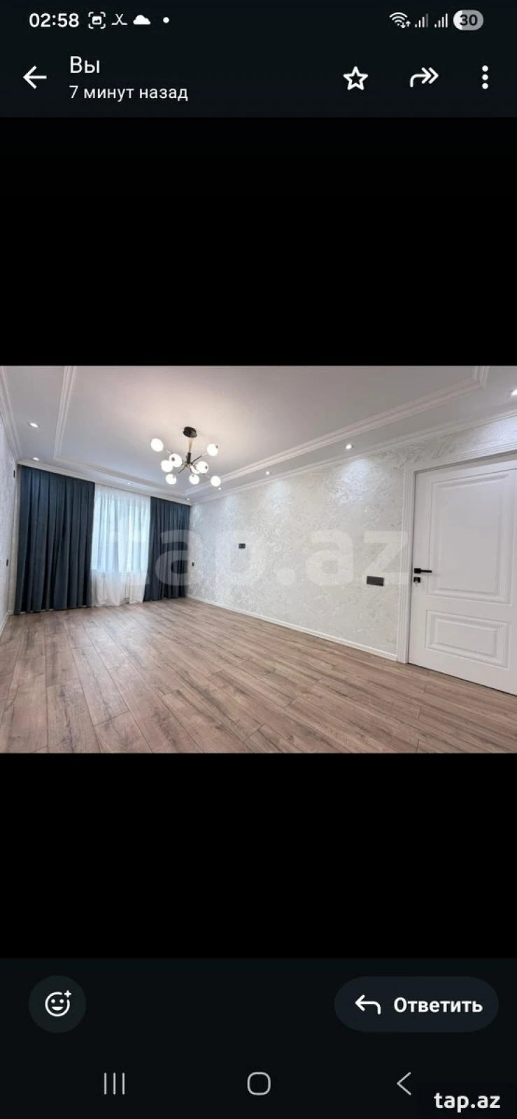 Kirayə verilir 3 otaqlı mənzil 80 m²