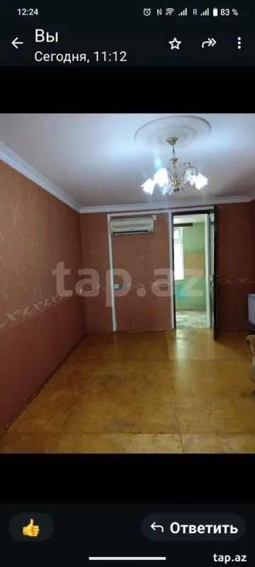 Satılır 3 otaqlı mənzil 48 m²