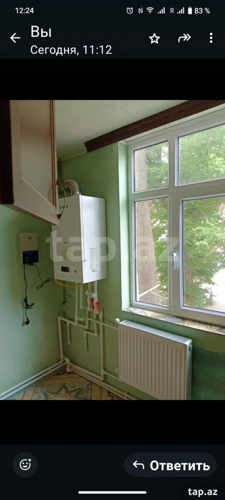 Satılır 3 otaqlı mənzil 48 m²