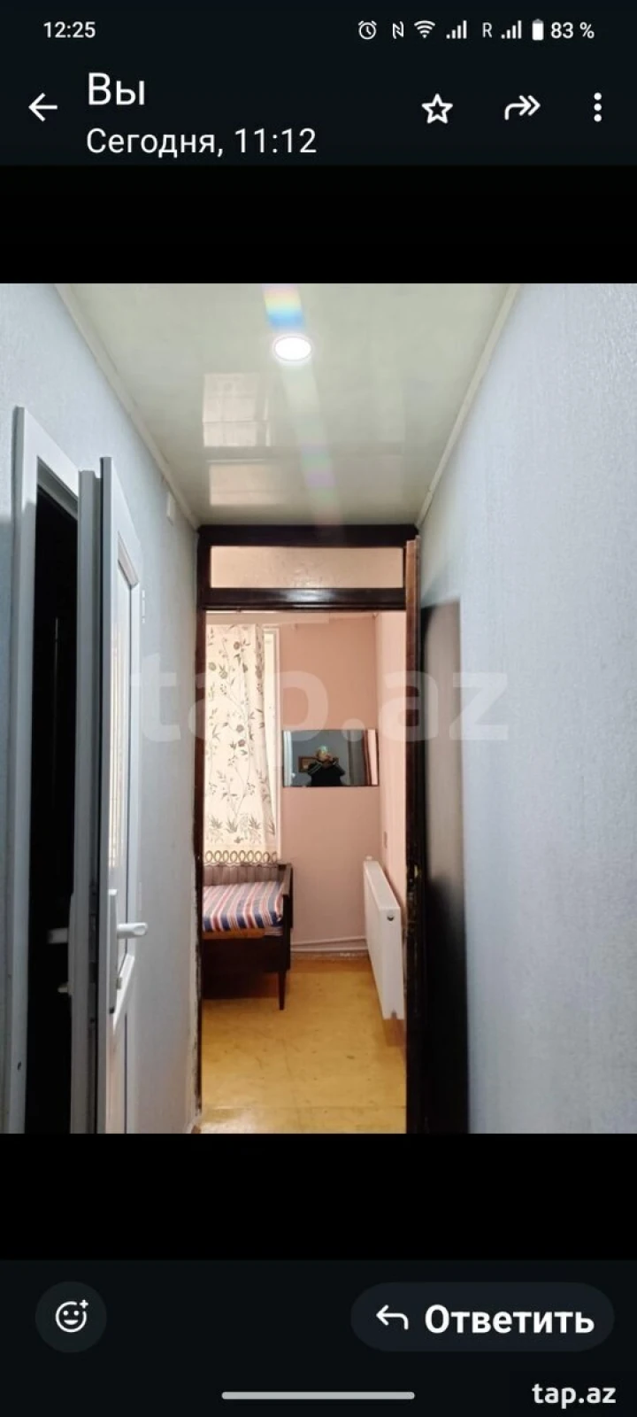 Satılır 3 otaqlı mənzil 48 m²