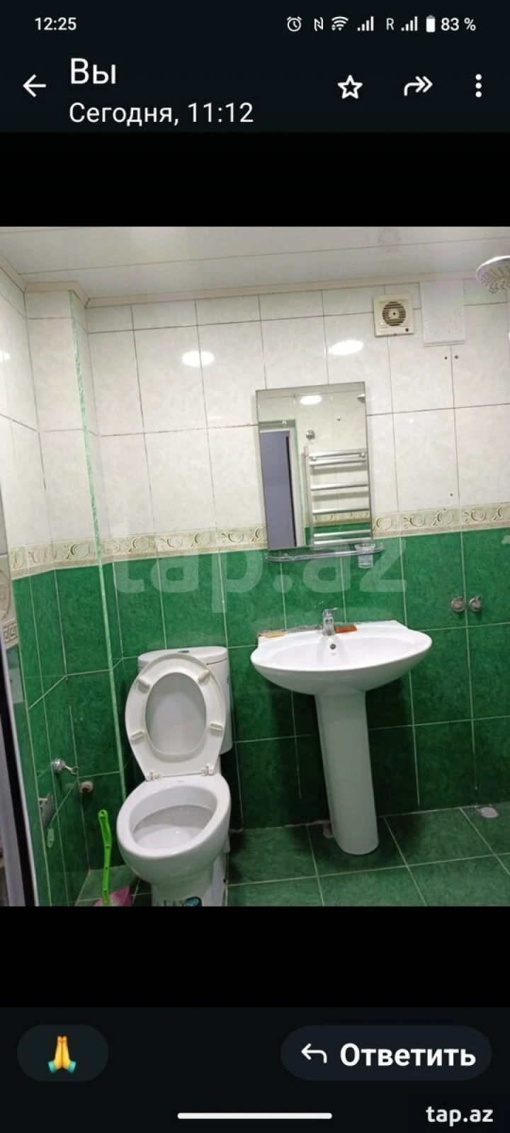 Satılır 3 otaqlı mənzil 48 m²
