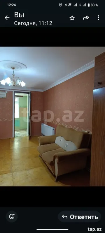 Satılır 3 otaqlı mənzil 48 m²