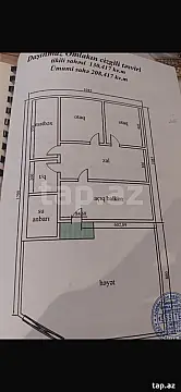 Satılır 3 otaqlı həyət evi