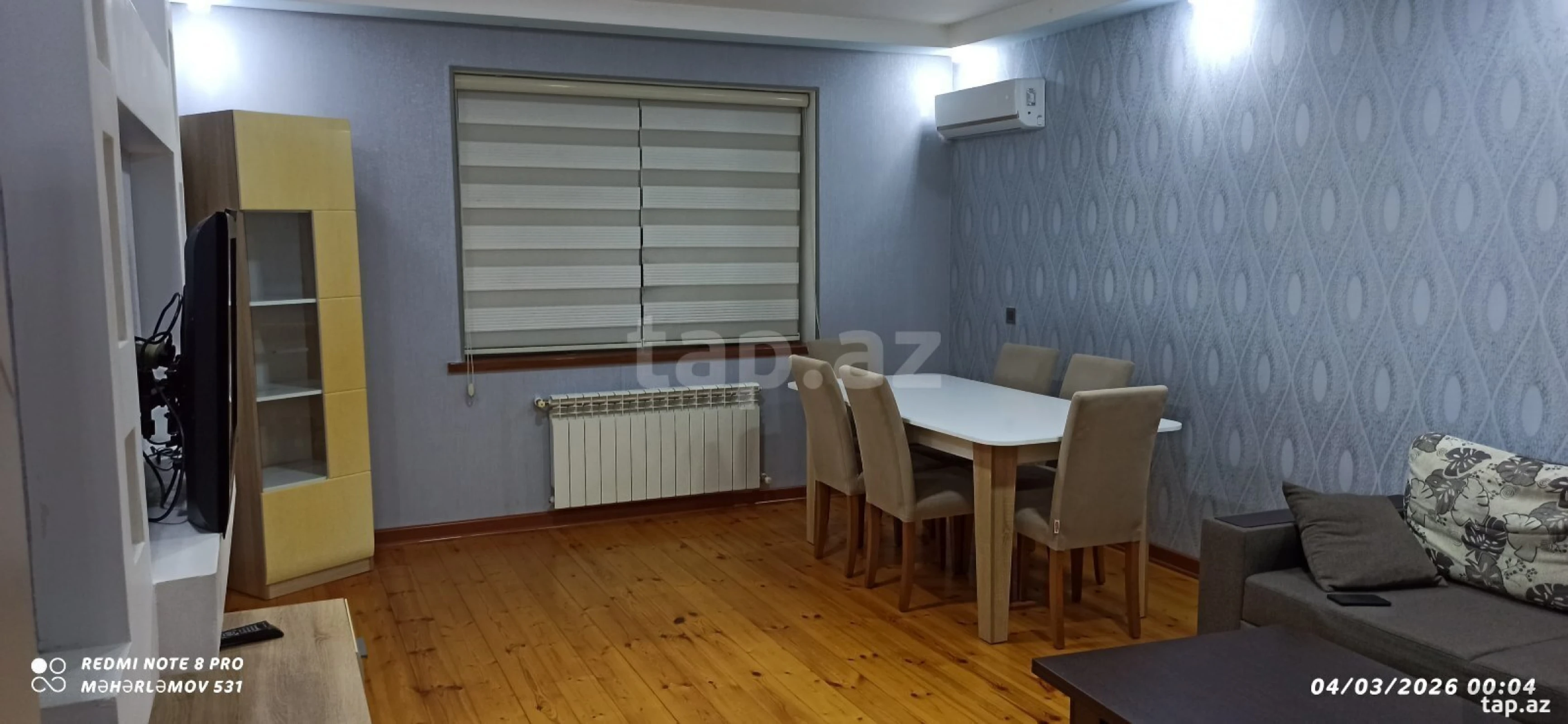 Kirayə verilir 2 otaqlı mənzil 60 m²