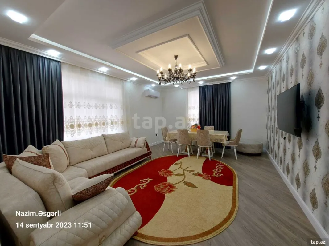 Kirayə verilir 3 otaqlı yeni tikili 130 m²