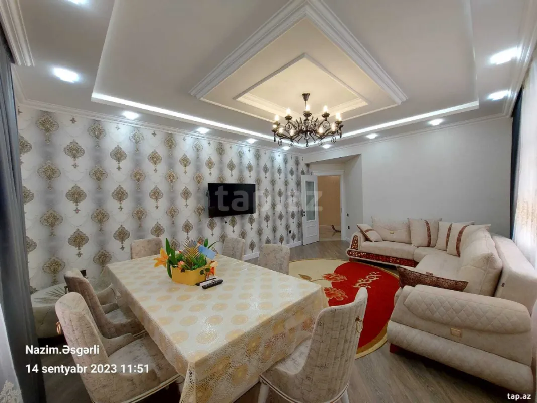 Kirayə verilir 3 otaqlı yeni tikili 130 m²