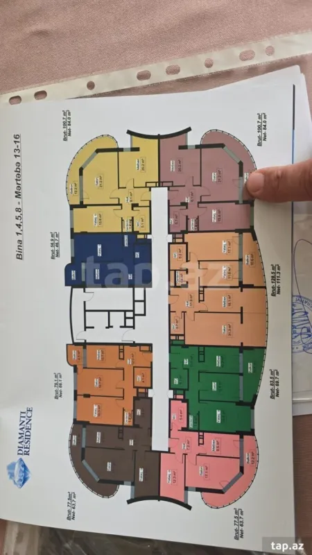 Satılır 2 otaqlı yeni tikili 79 m²