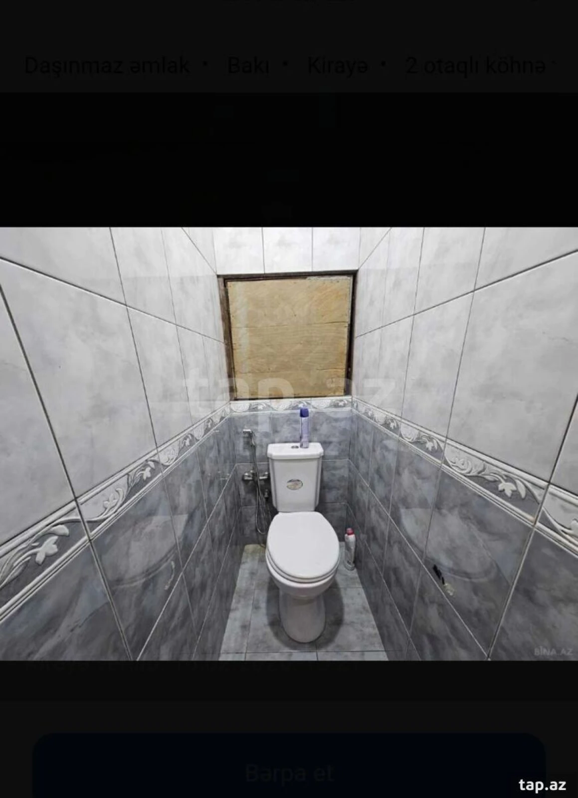 Kirayə verilir 2 otaqlı mənzil 70 m²