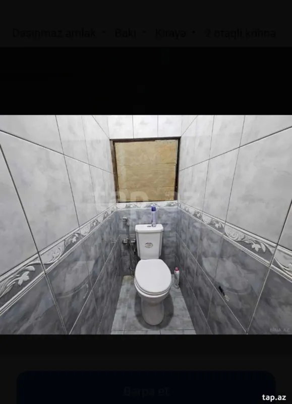 Kirayə verilir 2 otaqlı mənzil 70 m²