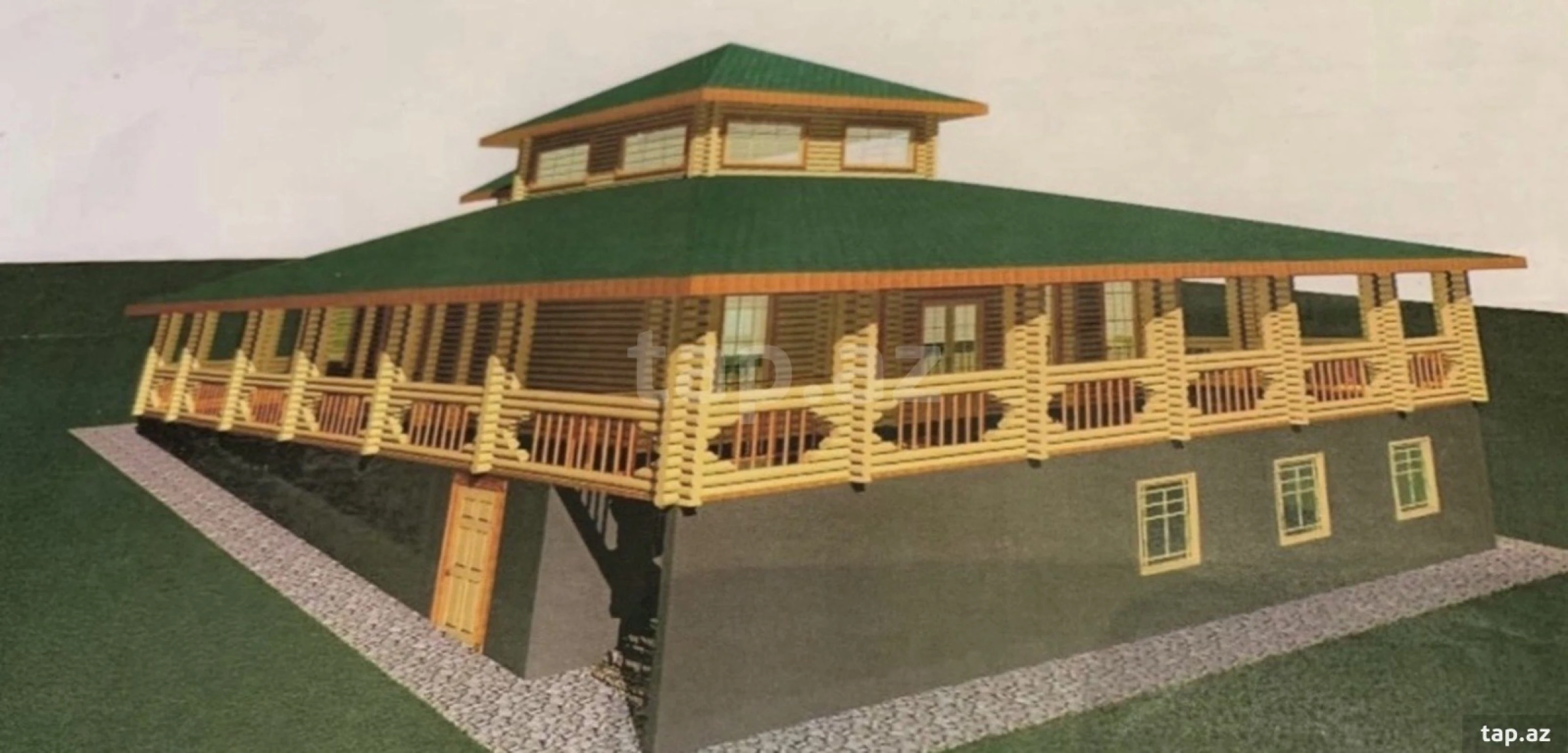 Satılır 9 otaqlı həyət evi