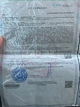 Satılır torpaq sahəsi