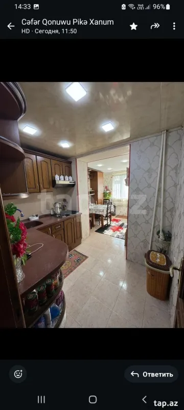 Kirayə verilir 3 otaqlı mənzil 70 m²