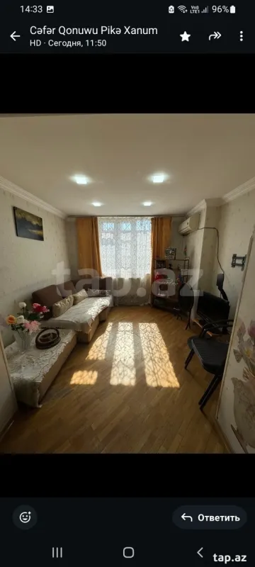 Kirayə verilir 3 otaqlı mənzil 70 m²