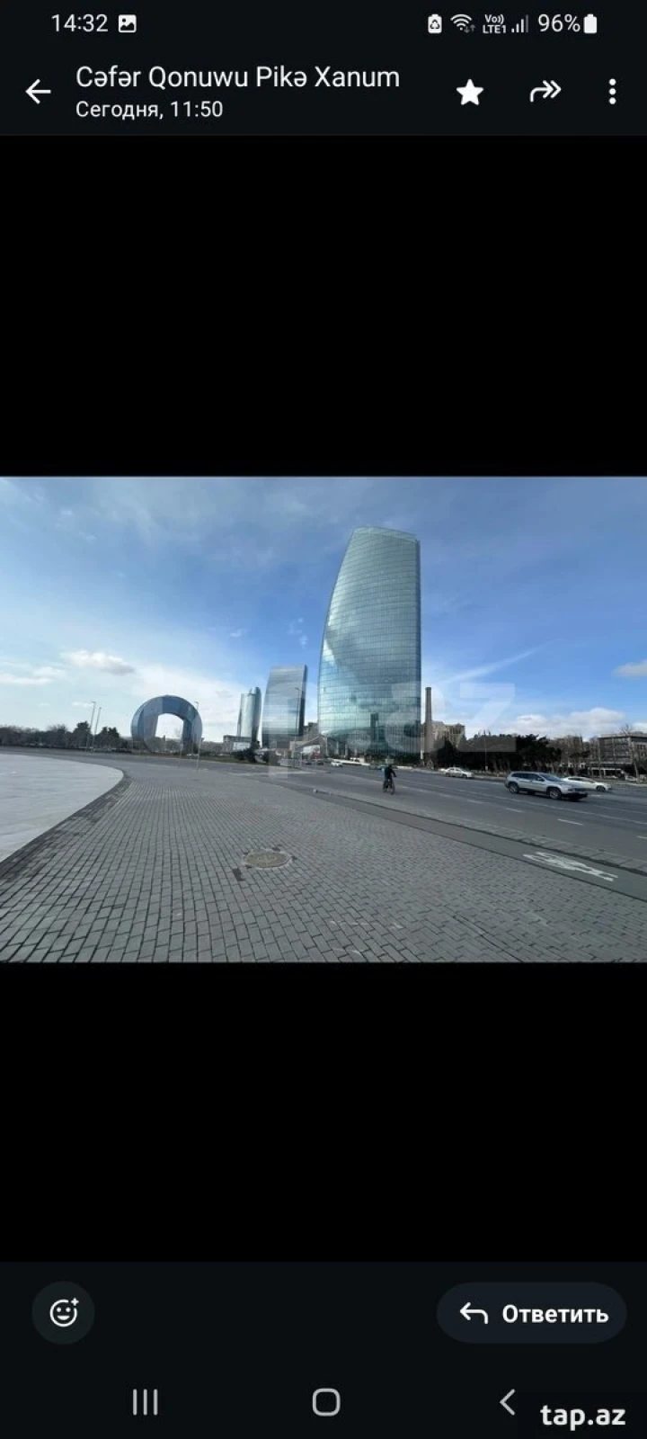 Kirayə verilir 3 otaqlı mənzil 70 m²