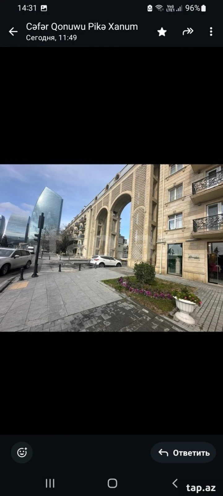 Kirayə verilir 3 otaqlı mənzil 70 m²