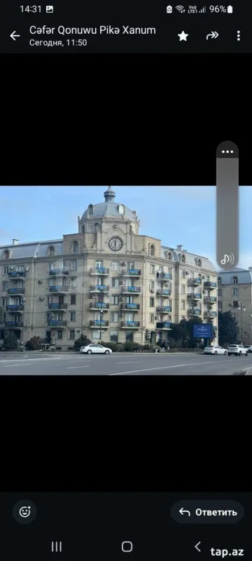 Kirayə verilir 3 otaqlı mənzil 70 m²