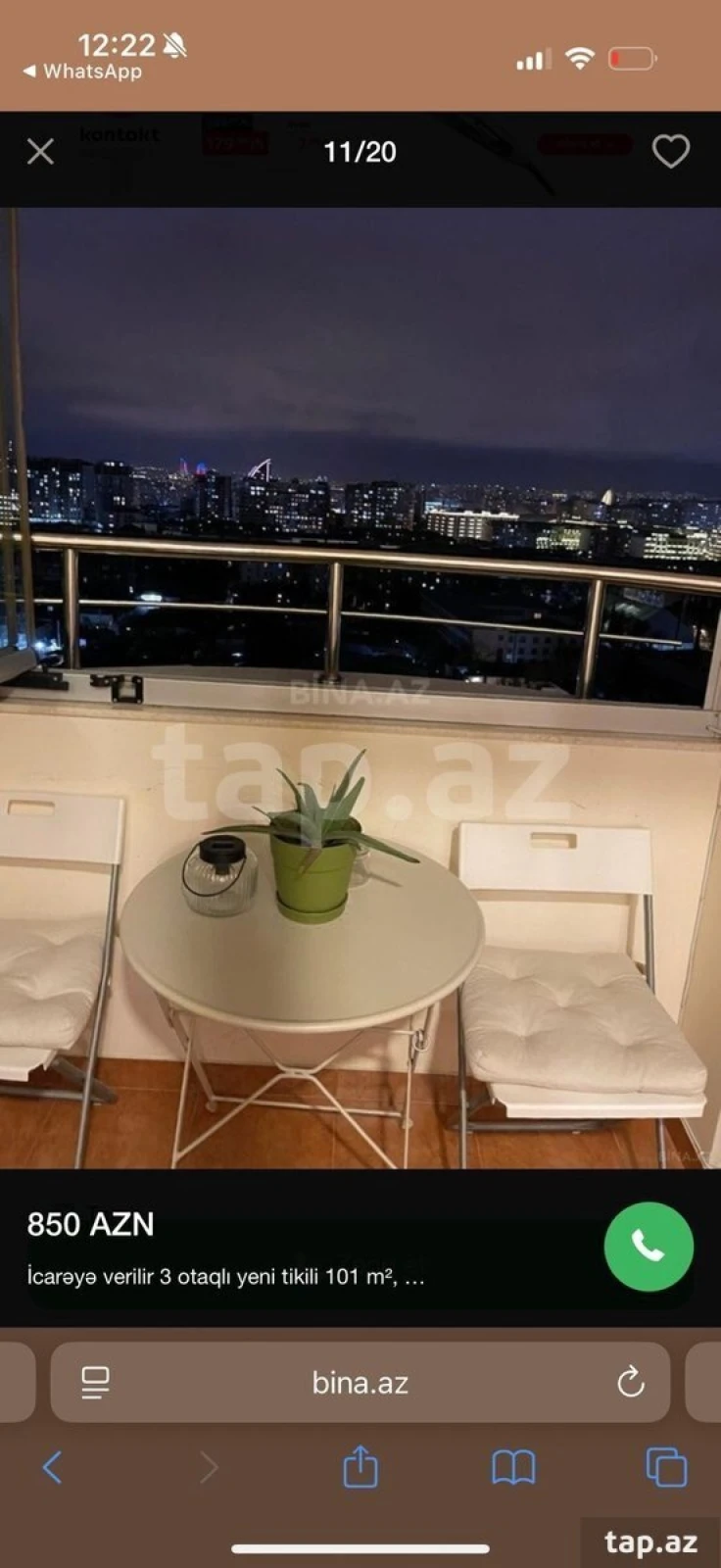 Kirayə verilir 3 otaqlı yeni tikili 150 m²