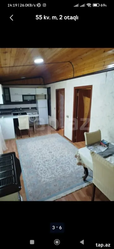 Kirayə verilir 2 otaqlı yeni tikili 100 m²