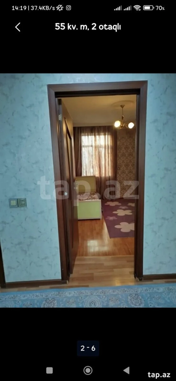 Kirayə verilir 2 otaqlı yeni tikili 100 m²