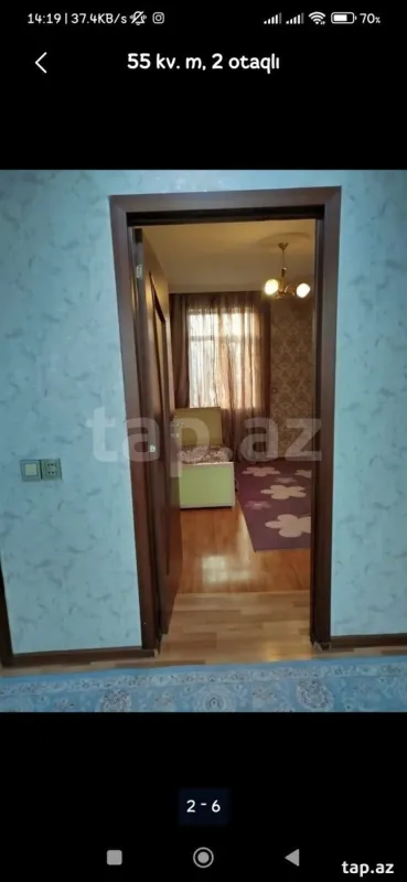 Kirayə verilir 2 otaqlı yeni tikili 100 m²