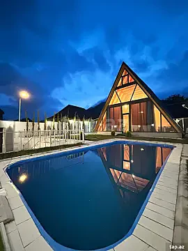 Kirayə verilir 3 otaqlı həyət evi 100 m² — Qəbələ 3 otaq 100.00 m²
