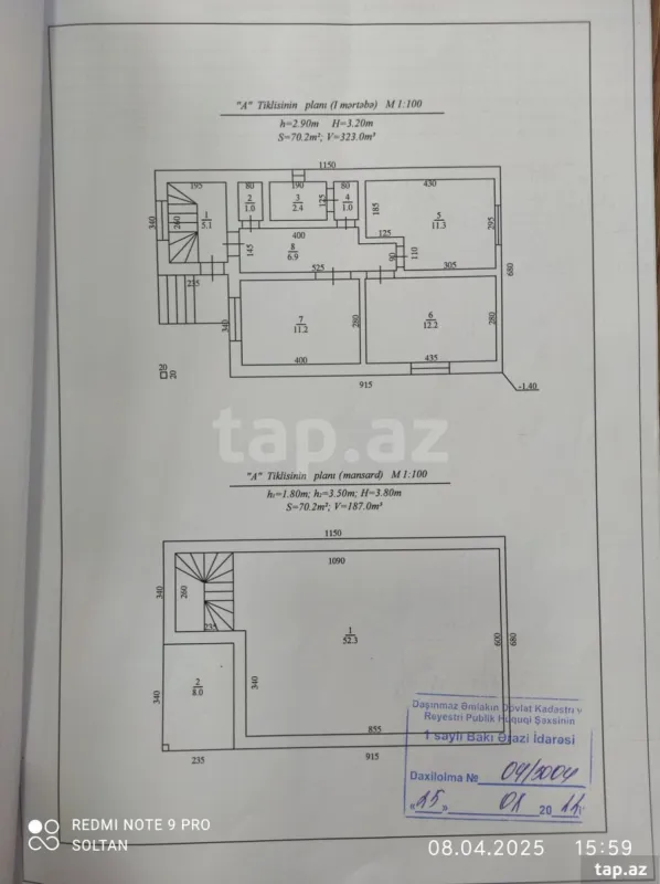 Satılır 3 otaqlı həyət evi